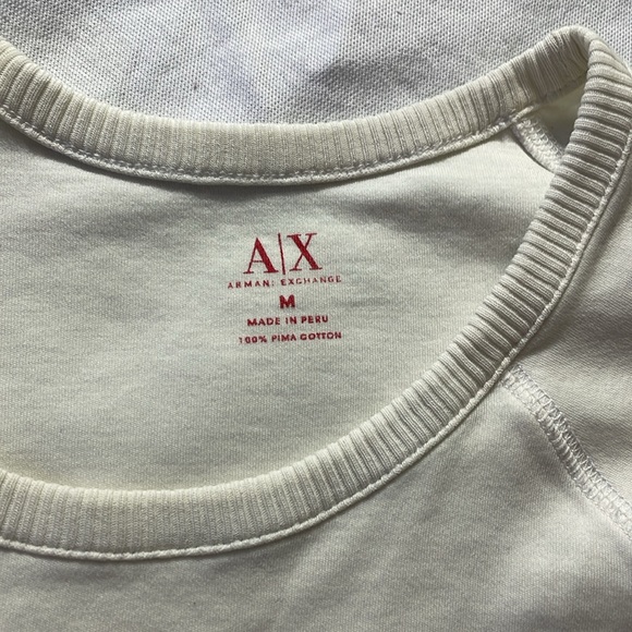 Armani Exchange Women’s Athletic Longsleeve shirt Size Medium - Picture 2 of 3